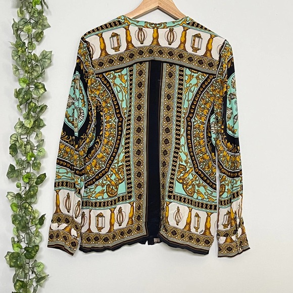 HALE BOB | SILK TOP SIZE L GREEN BLACK - Picture 6 of 10